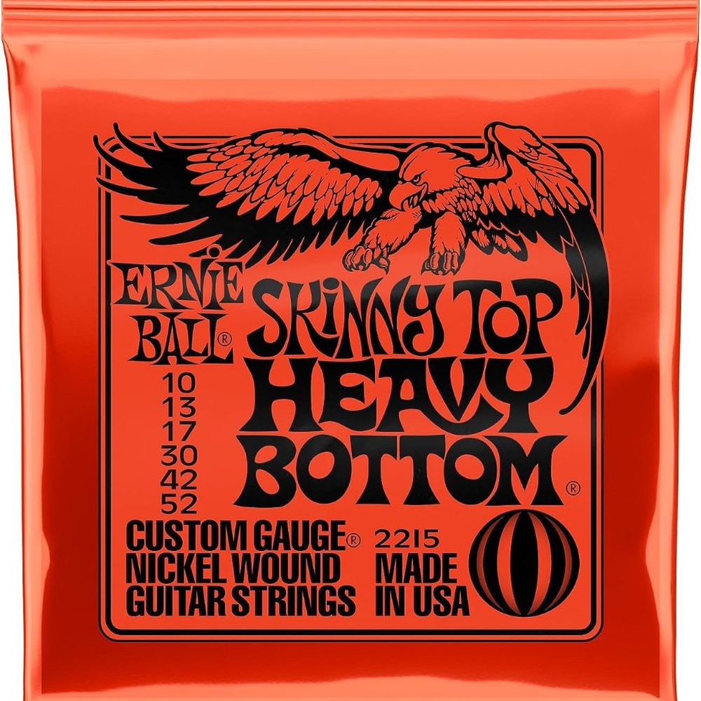 2-Pack Skinny Top Heavy Bottom Slinky Nickel Wound Electric Guitar Strings 10-52